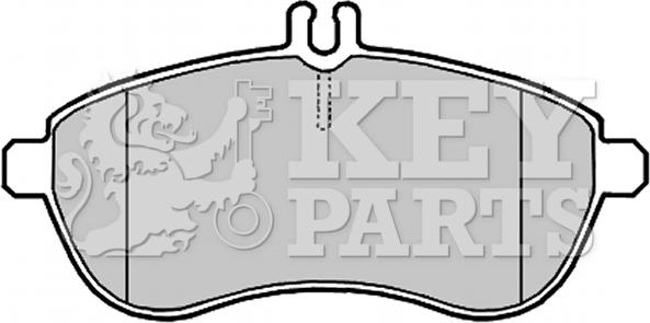 Key Parts KBP2008 - Тормозные колодки, дисковые, комплект autospares.lv