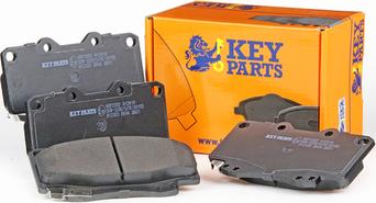 Key Parts KBP2002 - Тормозные колодки, дисковые, комплект autospares.lv