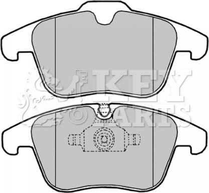 Key Parts KBP2023 - Тормозные колодки, дисковые, комплект autospares.lv