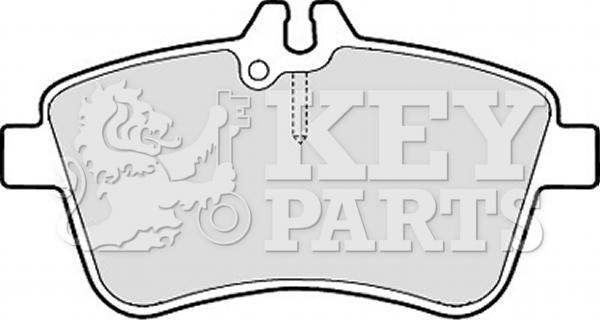 Key Parts KBP2145 - Тормозные колодки, дисковые, комплект autospares.lv