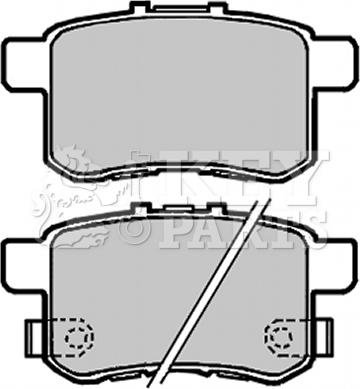 Key Parts KBP2103 - Тормозные колодки, дисковые, комплект autospares.lv