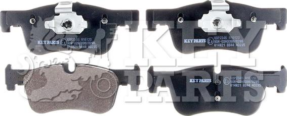 Key Parts KBP2346 - Тормозные колодки, дисковые, комплект autospares.lv