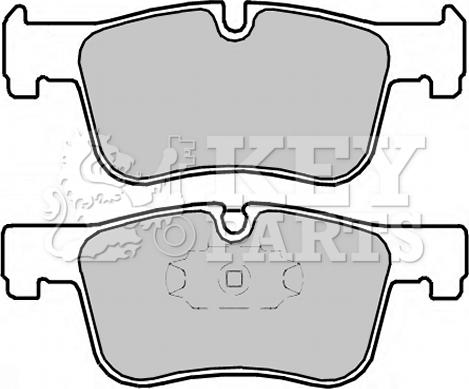 Key Parts KBP2334 - Тормозные колодки, дисковые, комплект autospares.lv