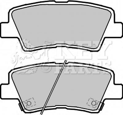 Key Parts KBP2323 - Тормозные колодки, дисковые, комплект autospares.lv