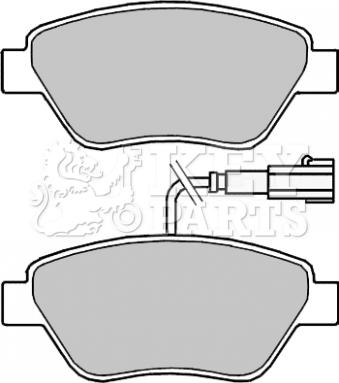 Key Parts KBP2243 - Тормозные колодки, дисковые, комплект autospares.lv