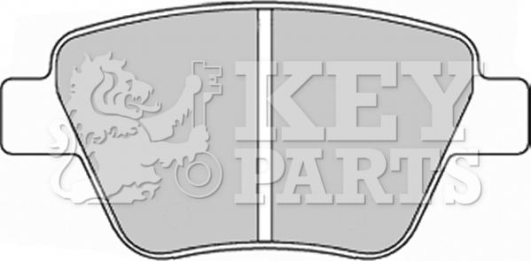 Key Parts KBP2242 - Тормозные колодки, дисковые, комплект autospares.lv
