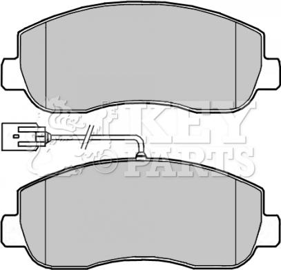 Key Parts KBP2266 - Тормозные колодки, дисковые, комплект autospares.lv