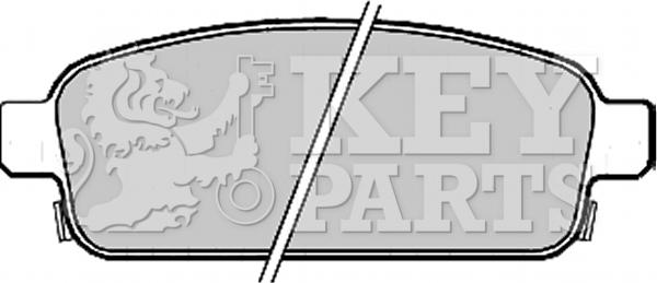 Key Parts KBP2214 - Тормозные колодки, дисковые, комплект autospares.lv