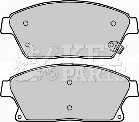 Key Parts KBP2228 - Тормозные колодки, дисковые, комплект autospares.lv