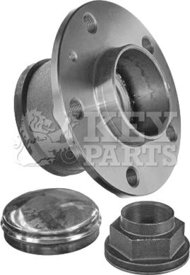 Key Parts KWB1132 - Подшипник ступицы колеса, комплект autospares.lv