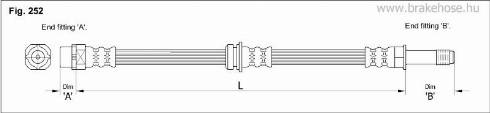 KK95KFT FT4074 - Тормозной шланг autospares.lv