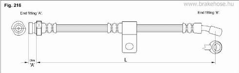 KK95KFT FT0404 - Тормозной шланг autospares.lv