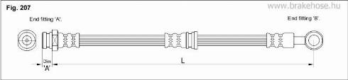 KK95KFT FT3323 - Тормозной шланг autospares.lv