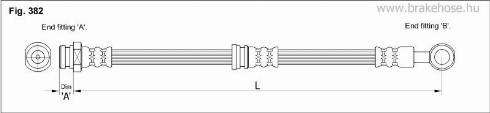 KK95KFT FT0745 - Тормозной шланг autospares.lv