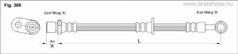 KK95KFT FT0502 - Тормозной шланг autospares.lv