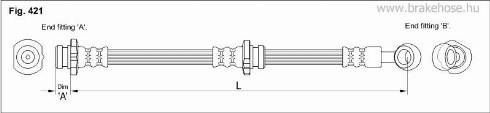 KK95KFT FT0699 - Тормозной шланг autospares.lv