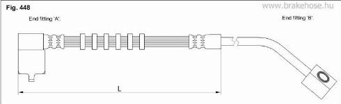 KK95KFT FT6236 - Тормозной шланг autospares.lv