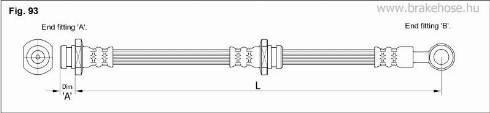 KK95KFT FT0690 - Тормозной шланг autospares.lv