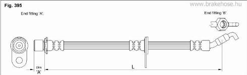 KK95KFT FT0621 - Тормозной шланг autospares.lv