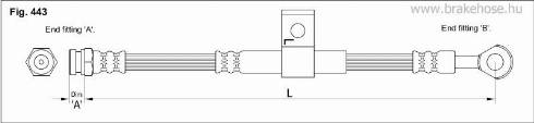 KK95KFT FT0676 - Тормозной шланг autospares.lv