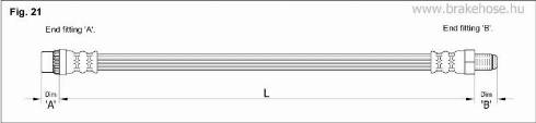 KK95KFT FT8499 - Тормозной шланг autospares.lv