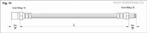 KK95KFT FT8415 - Тормозной шланг autospares.lv