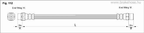 KK95KFT FT4081 - Тормозной шланг autospares.lv