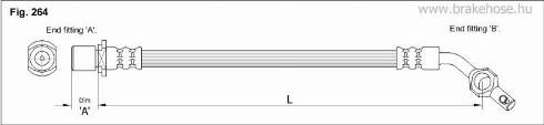 KK95KFT FT0289 - Тормозной шланг autospares.lv