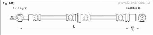 KK95KFT FT4706 - Тормозной шланг autospares.lv