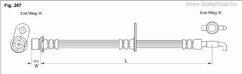 KK95KFT FT0009 - Тормозной шланг autospares.lv