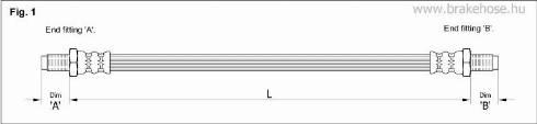 KK95KFT FT8376 - Тормозной шланг autospares.lv