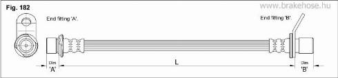 KK95KFT FT2172 - Тормозной шланг autospares.lv