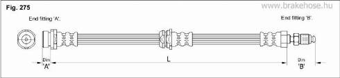 KK95KFT FT0038 - Тормозной шланг autospares.lv