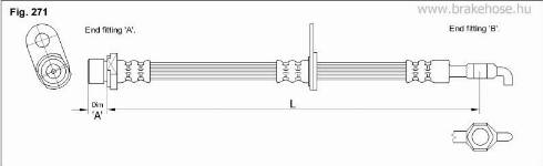 KK95KFT FT0285 - Тормозной шланг autospares.lv