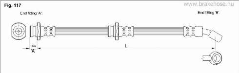 KK95KFT FT4791 - Тормозной шланг autospares.lv