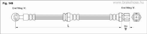 KK95KFT FT0525 - Тормозной шланг autospares.lv