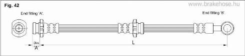 KK95KFT FT0385 - Тормозной шланг autospares.lv