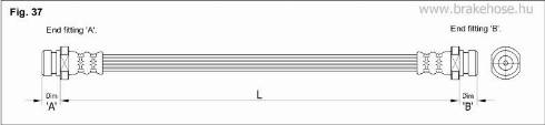 KK95KFT FT0417 - Тормозной шланг autospares.lv