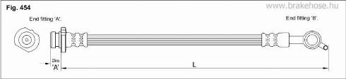 KK95KFT FT0849 - Тормозной шланг autospares.lv