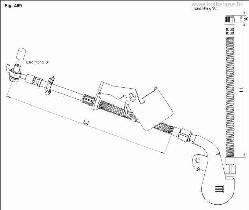 KK95KFT FT0808 - Тормозной шланг autospares.lv