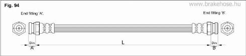 KK95KFT FT4053 - Тормозной шланг autospares.lv