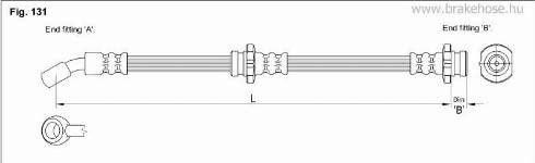 KK95KFT FT4710 - Тормозной шланг autospares.lv