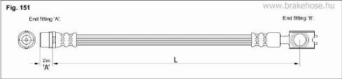 KK95KFT FT6225 - Тормозной шланг autospares.lv