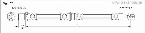 KK95KFT FT0203 - Тормозной шланг autospares.lv