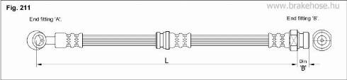 KK95KFT FT0410 - Тормозной шланг autospares.lv