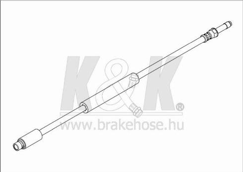 KK95KFT FT0281 - Тормозной шланг autospares.lv