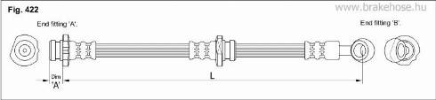 KK95KFT FT0700 - Тормозной шланг autospares.lv