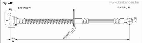 KK95KFT FT0736 - Тормозной шланг autospares.lv