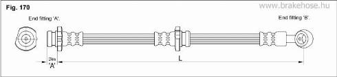 KK95KFT FT2055 - Тормозной шланг autospares.lv