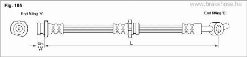 KK95KFT FT1967 - Тормозной шланг autospares.lv